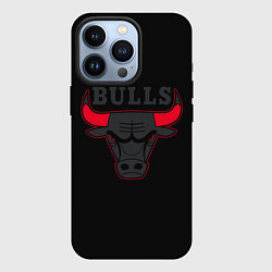 Чехол для iPhone 13 Pro CHICAGO BULLS ЧИКАГО БУЛЛС ЯРОСТЬ БЫКА, цвет: 3D-черный