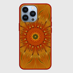 Чехол для iPhone 13 Pro Осеннее солнце Абстракция, цвет: 3D-красный