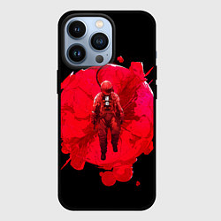 Чехол для iPhone 13 Pro Космонавт на кровавой луне, цвет: 3D-черный