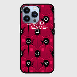 Чехол для iPhone 13 Pro ИГРА В КАЛЬМАРА ПАЛАЧИ, цвет: 3D-черный