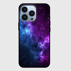Чехол для iPhone 13 Pro NEON GALAXY НЕОНОВЫЙ КОСМОС, цвет: 3D-черный
