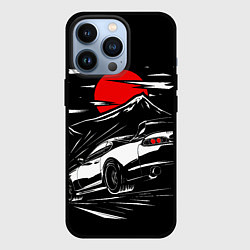 Чехол для iPhone 13 Pro Toyota Supra: Red Moon, цвет: 3D-черный