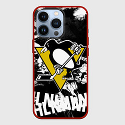 Чехол для iPhone 13 Pro Питтсбург Пингвинз Pittsburgh Penguins, цвет: 3D-красный