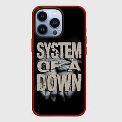 Чехол для iPhone 13 Pro System of a Down, цвет: 3D-красный