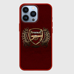 Чехол для iPhone 13 Pro Arsenal London, цвет: 3D-красный