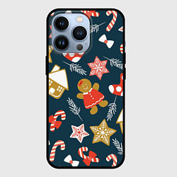 Чехол для iPhone 13 Pro Merry Christmas!!!, цвет: 3D-черный