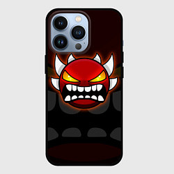 Чехол для iPhone 13 Pro Geometry Dash: Red Demon, цвет: 3D-черный