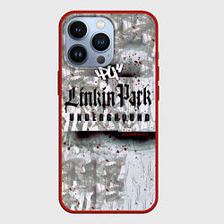 Чехол для iPhone 13 Pro LP Underground 3 0 - Linkin Park, цвет: 3D-красный