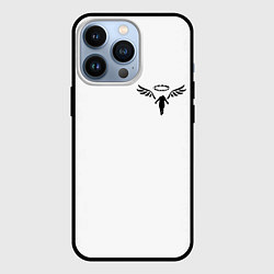 Чехол для iPhone 13 Pro WALHALLA TEAM НА СПИНЕ БЕЛЫЕ ИЕРОГЛИФЫ, цвет: 3D-черный