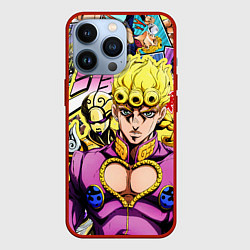 Чехол для iPhone 13 Pro JoJos Bizarre Adventure - Джорно Джованна, цвет: 3D-красный