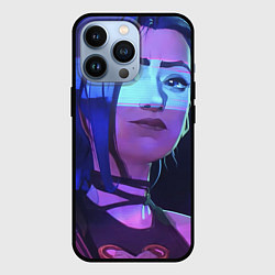 Чехол для iPhone 13 Pro Jinx в неоне, цвет: 3D-черный