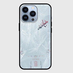 Чехол для iPhone 13 Pro Washington Capitals Ovi8 Grey Ice theme, цвет: 3D-черный