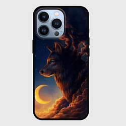 Чехол для iPhone 13 Pro Ночной Волк Night Wolf, цвет: 3D-черный