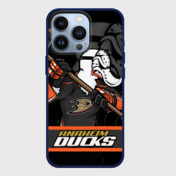 Чехол для iPhone 13 Pro Анахайм Дакс, Anaheim Ducks, цвет: 3D-тёмно-синий