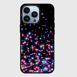 Чехол для iPhone 13 Pro ПРАЗДНИЧНЫЕ НОВОГОДНИЕ ОГОНЬКИ 2022, цвет: 3D-черный