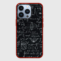 Чехол для iPhone 13 Pro РАЗНЫЕ ФОРМУЛЫ НАУКА, цвет: 3D-красный