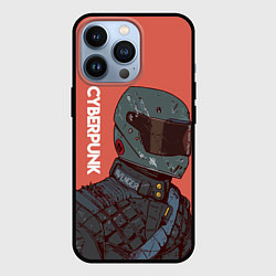 Чехол для iPhone 13 Pro Cyberpunk Спина, цвет: 3D-черный