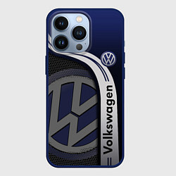 Чехол для iPhone 13 Pro Volkswagen Фольксваген, цвет: 3D-тёмно-синий
