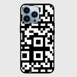 Чехол для iPhone 13 Pro Qr codeкуаркод, цвет: 3D-черный