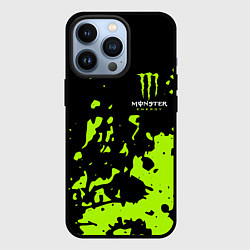 Чехол для iPhone 13 Pro Monster Energy green, цвет: 3D-черный