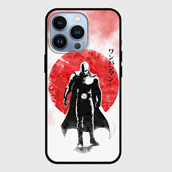 Чехол для iPhone 13 Pro Сайтама красный дым One Punch-Man, цвет: 3D-черный