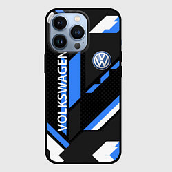 Чехол для iPhone 13 Pro VOLKSWAGEN GEOMETRY SPORT, цвет: 3D-черный