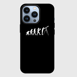 Чехол для iPhone 13 Pro Astroevolution black synthetic edition, цвет: 3D-черный