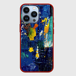 Чехол для iPhone 13 Pro КРАСКА PAINT, цвет: 3D-красный