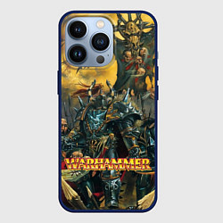 Чехол для iPhone 13 Pro Warhammer old battle, цвет: 3D-тёмно-синий