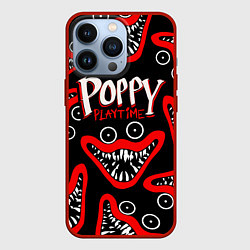 Чехол для iPhone 13 Pro Poppy Playtime Huggy Wuggy Smile, цвет: 3D-красный