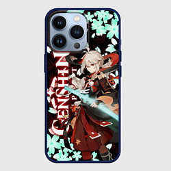Чехол для iPhone 13 Pro КАДЗУХА ГЕНШИН ИМПАКТ САКУРА, цвет: 3D-тёмно-синий