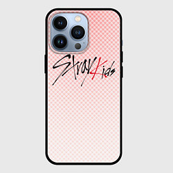 Чехол для iPhone 13 Pro Stray kids лого, K-pop ромбики, цвет: 3D-черный