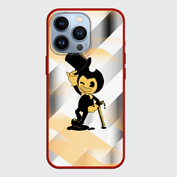 Чехол для iPhone 13 Pro Bendy and the ink machine bendy, цвет: 3D-красный