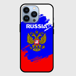 Чехол для iPhone 13 Pro Russia Геометрия, цвет: 3D-черный