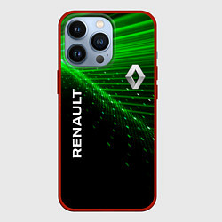 Чехол для iPhone 13 Pro Renault green, цвет: 3D-красный