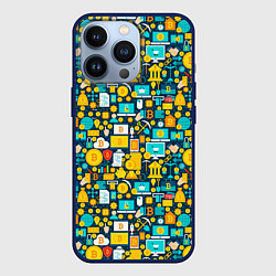 Чехол для iPhone 13 Pro Трейдер Криптовалют, цвет: 3D-тёмно-синий