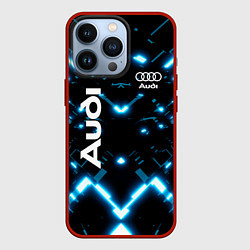 Чехол для iPhone 13 Pro Audi Neon, цвет: 3D-красный