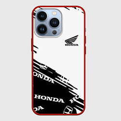Чехол для iPhone 13 Pro Honda sport pattern, цвет: 3D-красный