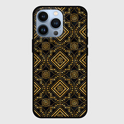 Чехол для iPhone 13 Pro Versace classic pattern, цвет: 3D-черный