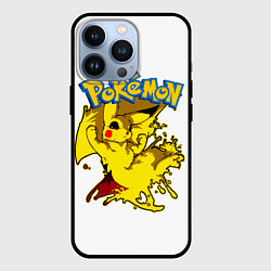 Чехол для iPhone 13 Pro Пикачу злой Pokemon, цвет: 3D-черный