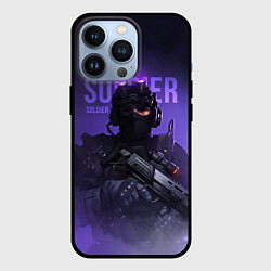 Чехол для iPhone 13 Pro Military soldier, цвет: 3D-черный