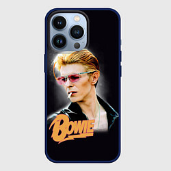Чехол для iPhone 13 Pro David Bowie Smoking, цвет: 3D-тёмно-синий