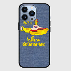 Чехол для iPhone 13 Pro On a Yellow Submarine 3D, цвет: 3D-черный