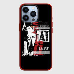 Чехол для iPhone 13 Pro JAZZ девушка, цвет: 3D-красный
