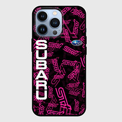 Чехол для iPhone 13 Pro SUBARU STI PATTERN, цвет: 3D-черный