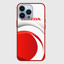 Чехол для iPhone 13 Pro Хонда HONDA, цвет: 3D-красный