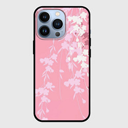 Чехол для iPhone 13 Pro Цветущая ива, цвет: 3D-черный