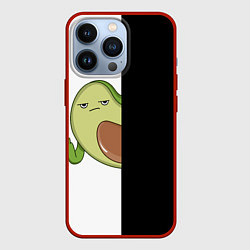 Чехол для iPhone 13 Pro Злой авокадик, цвет: 3D-красный
