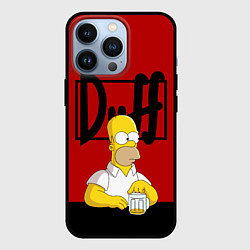 Чехол для iPhone 13 Pro Гомер и пиво Симпсоны Simpsons, цвет: 3D-черный