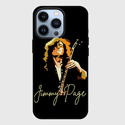 Чехол для iPhone 13 Pro Led Zeppelin Лед Зеппелин Jimmy Page, цвет: 3D-черный
